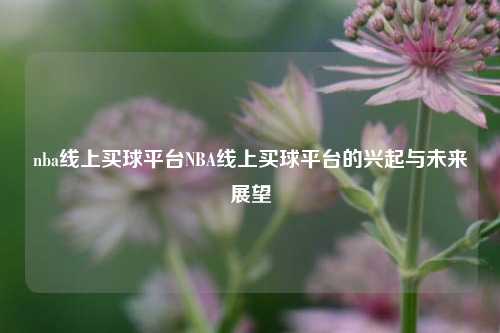 nba线上买球平台NBA线上买球平台的兴起与未来展望
