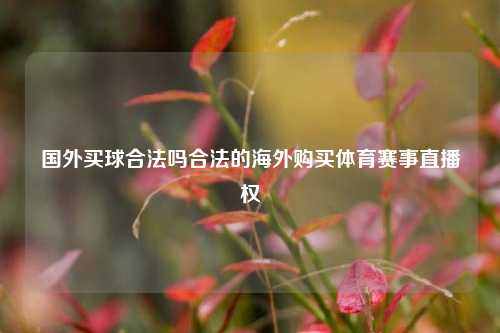 国外买球合法吗合法的海外购买体育赛事直播权