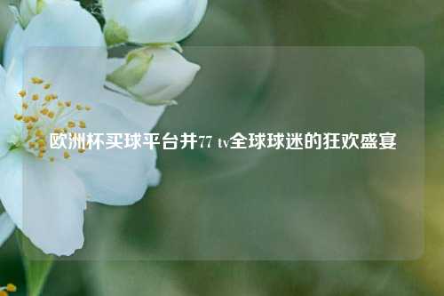 欧洲杯买球平台并77 tv全球球迷的狂欢盛宴