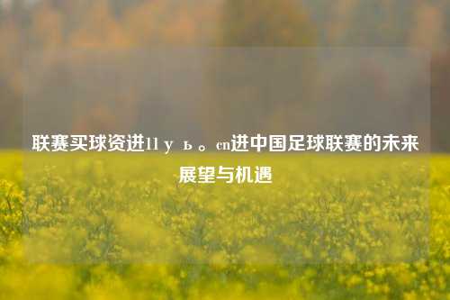 联赛买球资迸11уь。cn进中国足球联赛的未来展望与机遇