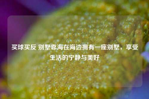 买球买反 别墅靠海在海边拥有一座别墅，享受生活的宁静与美好